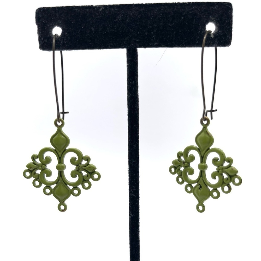 Boho Metal Painted Earrings